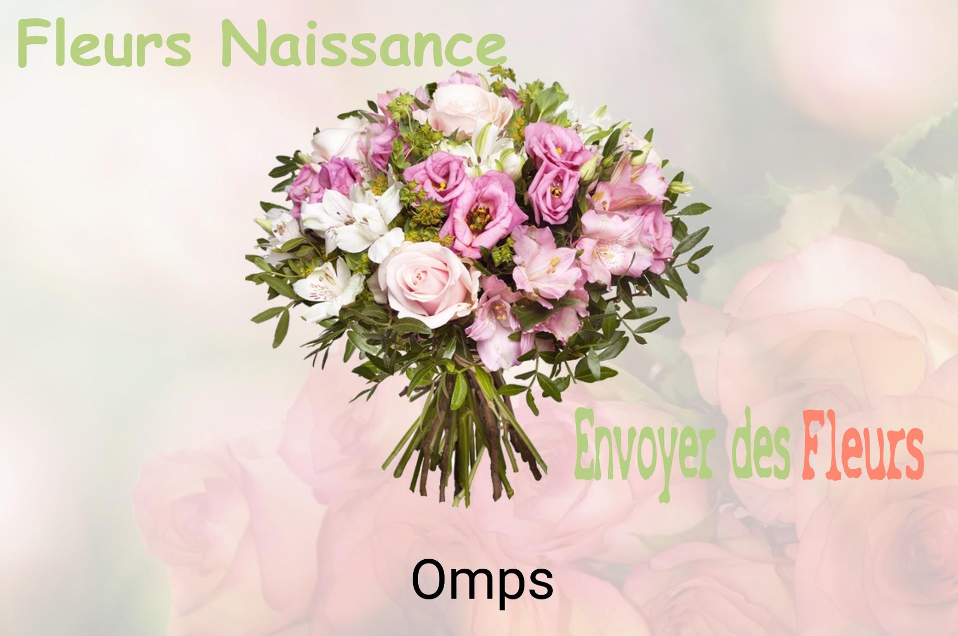 Bouquet de fleurs de naissance livré à Omps